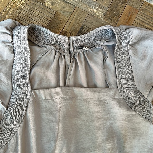 Wishlist Apparel Gray Satin Bodysuit - Picture 5 of 9